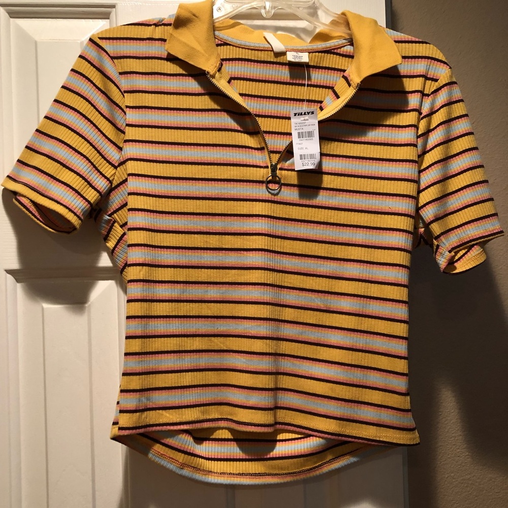 New striped shirt.